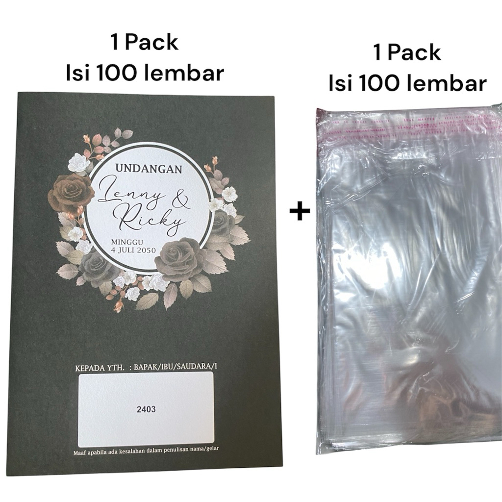 Erba 2403 1 Pack Blangko Erba 2403 + Plastik Opp 1 Pack Gratis File Setting