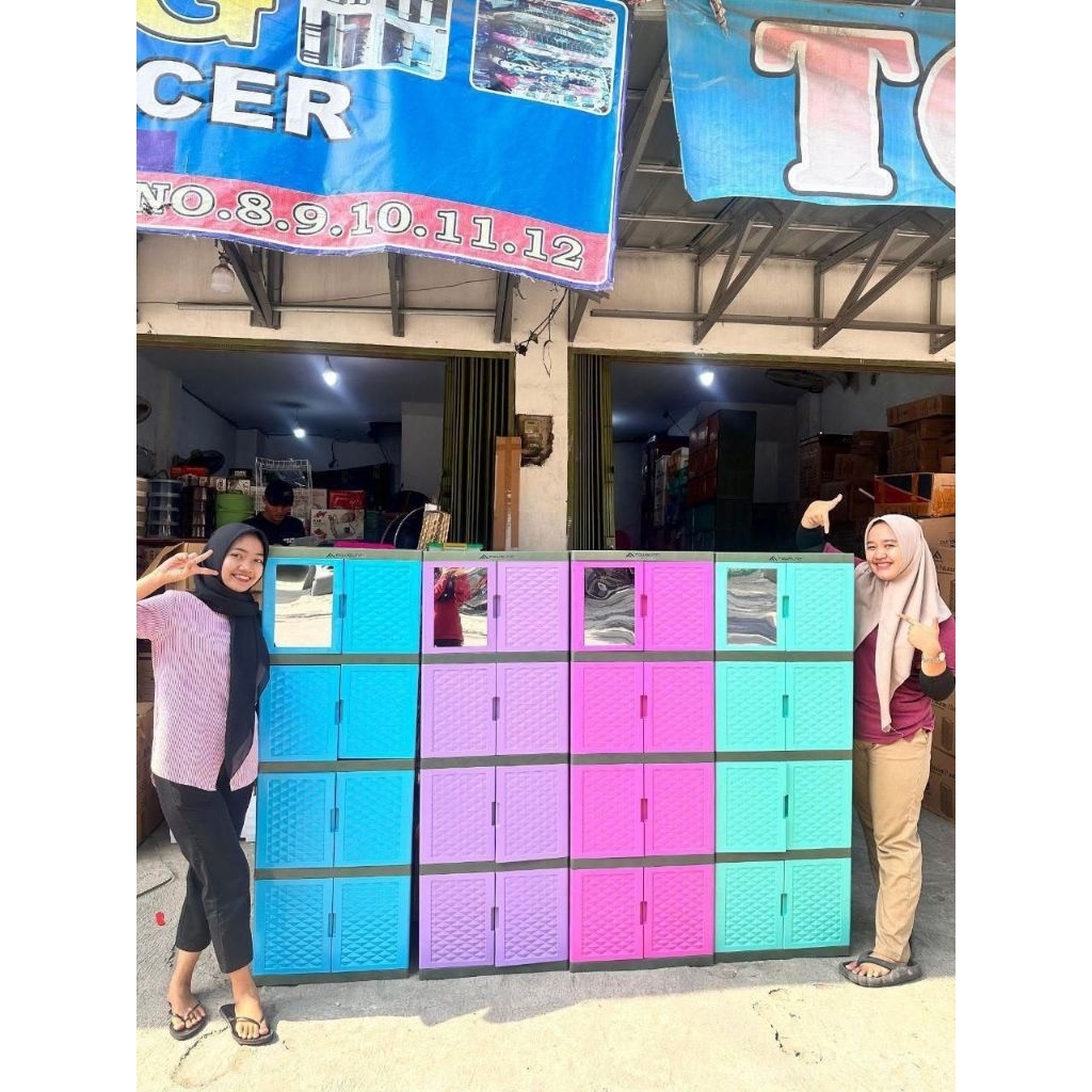 LEMARI PLASTIK FAWSLINE 4 SUSUN