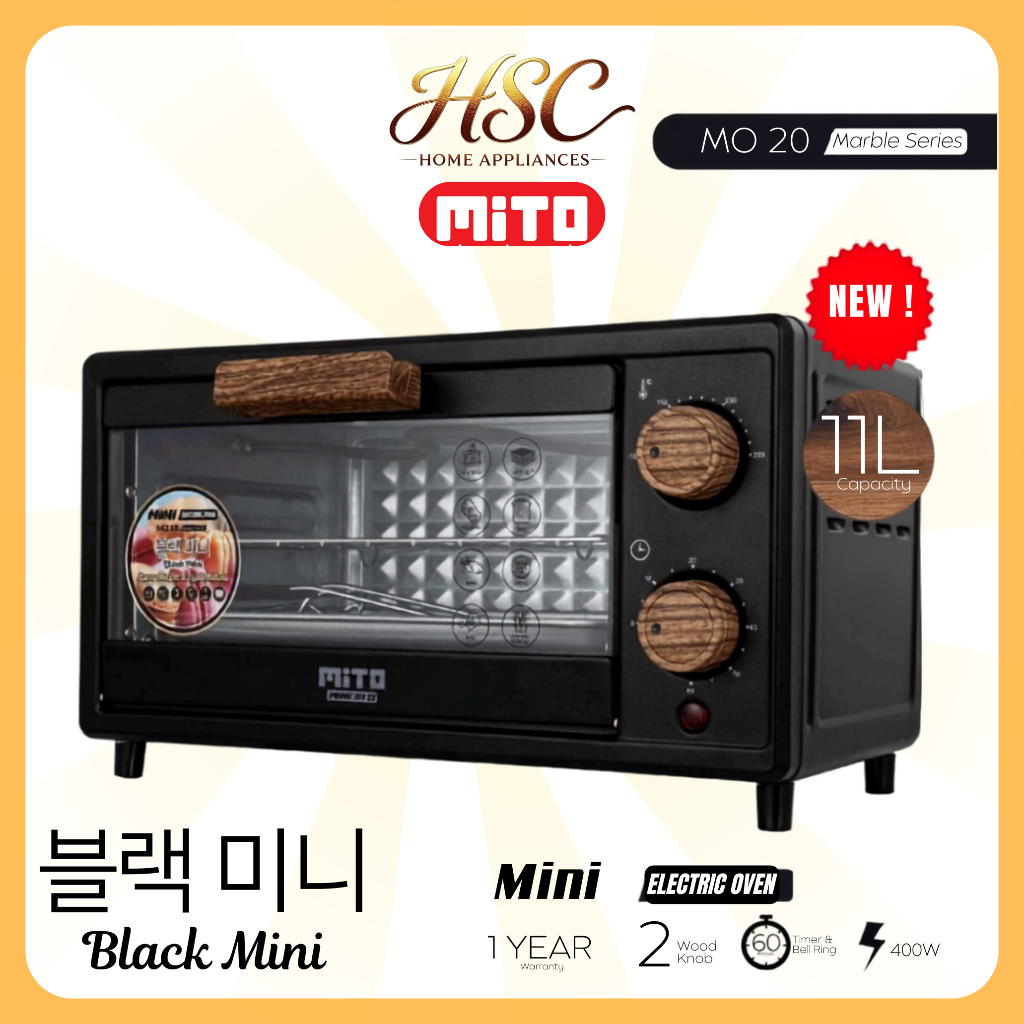 MITO MO20 Oven Listrik Mini Kapasitas 11 Liter