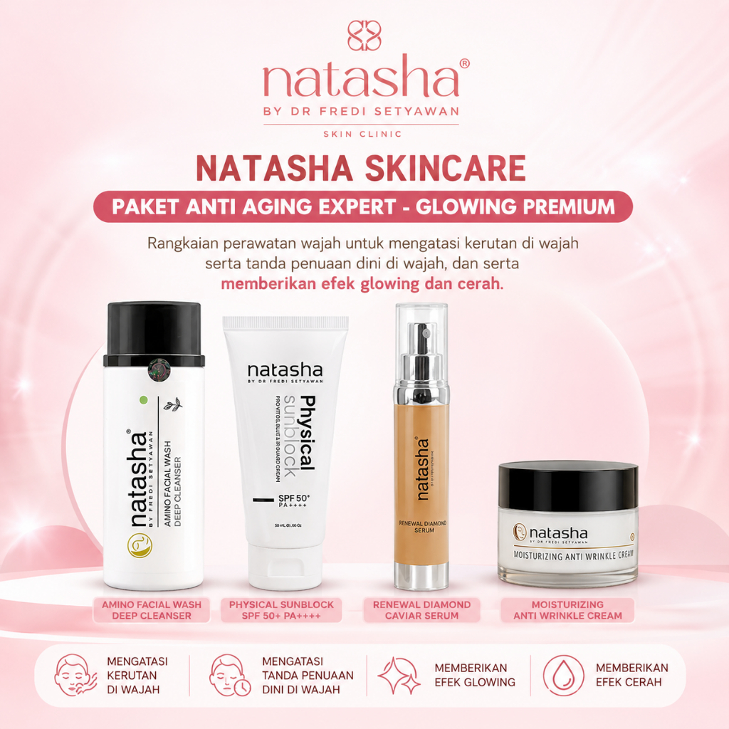 NATASHA SKINCARE PAKET ANTI AGING EXPERT - GLOWING PREMIUM