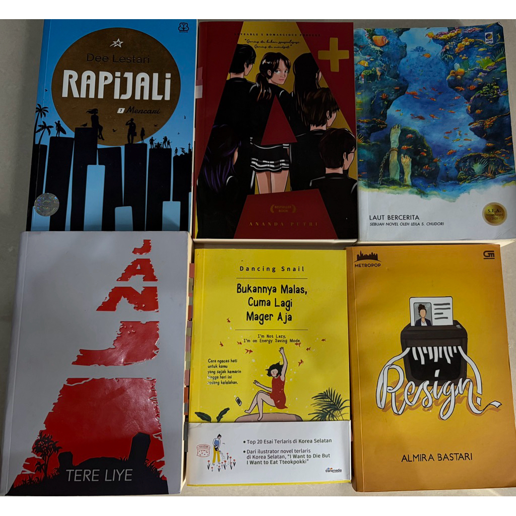 PRELOVED LAUT BERCERITA, RAPIJALI, DLL (CEK DESKRIPSI)