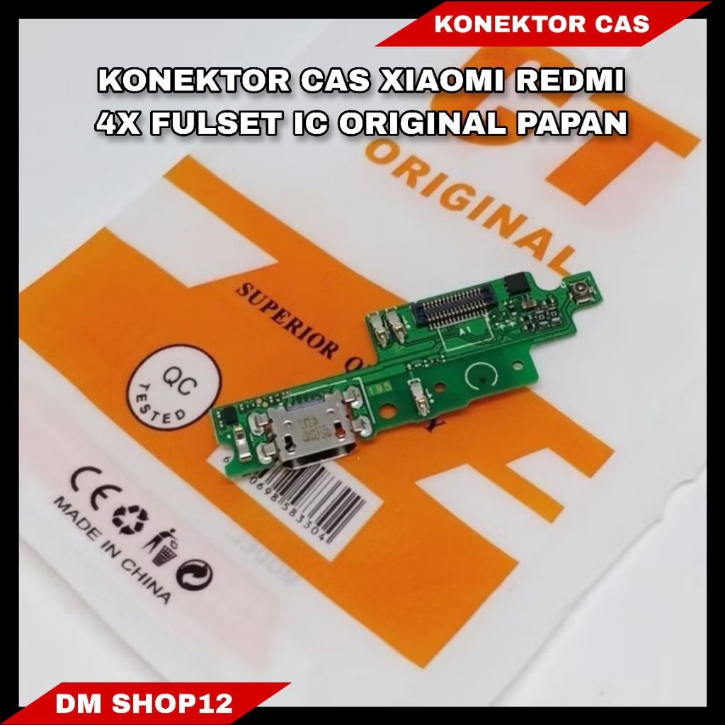 KONEKTOR CAS XIAOMI REDMI 4X FULSET IC ORIGINAL 100% PAPAN CAS