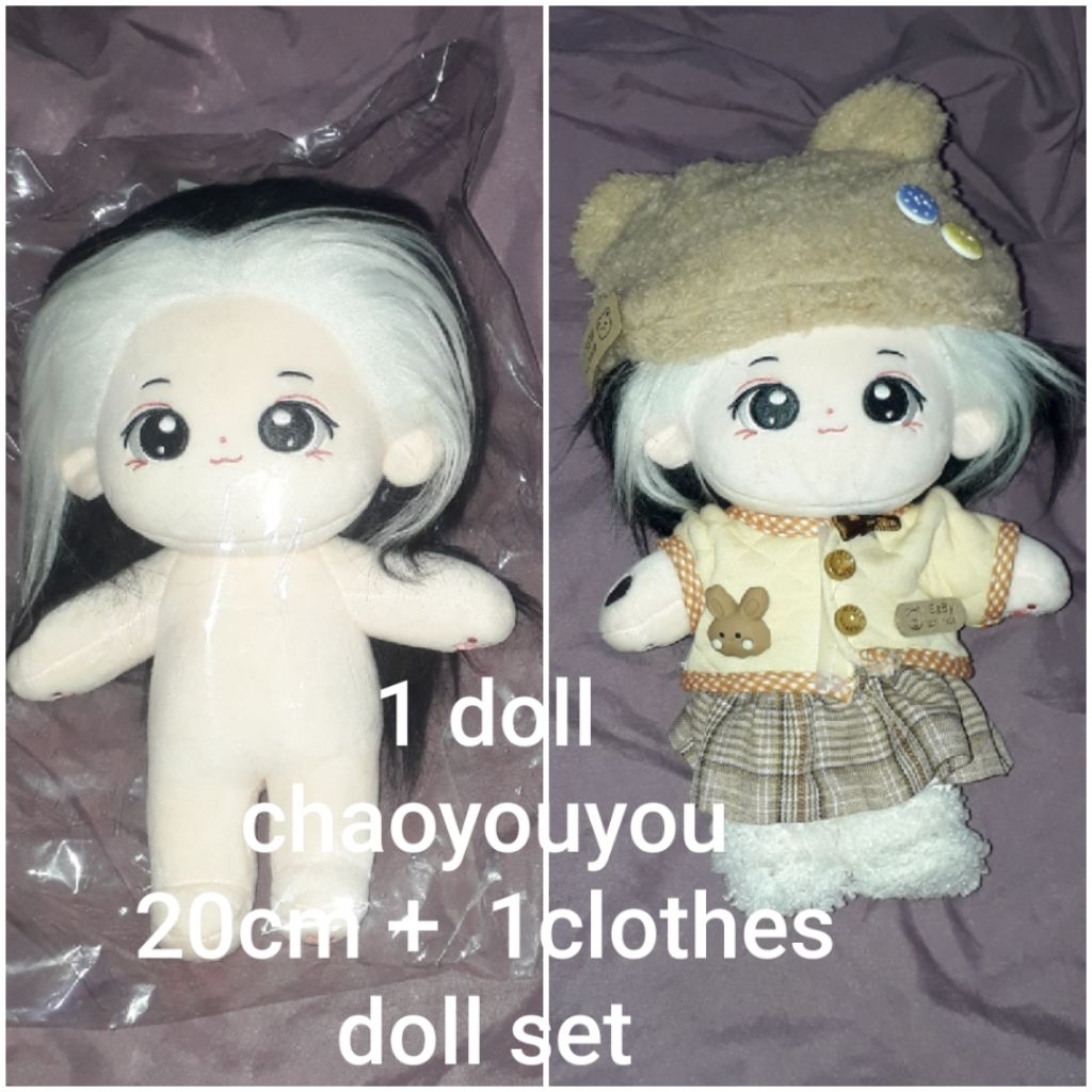 Readystock Doll Renjun Chaoyouyou 20cm Set Doll Clothes