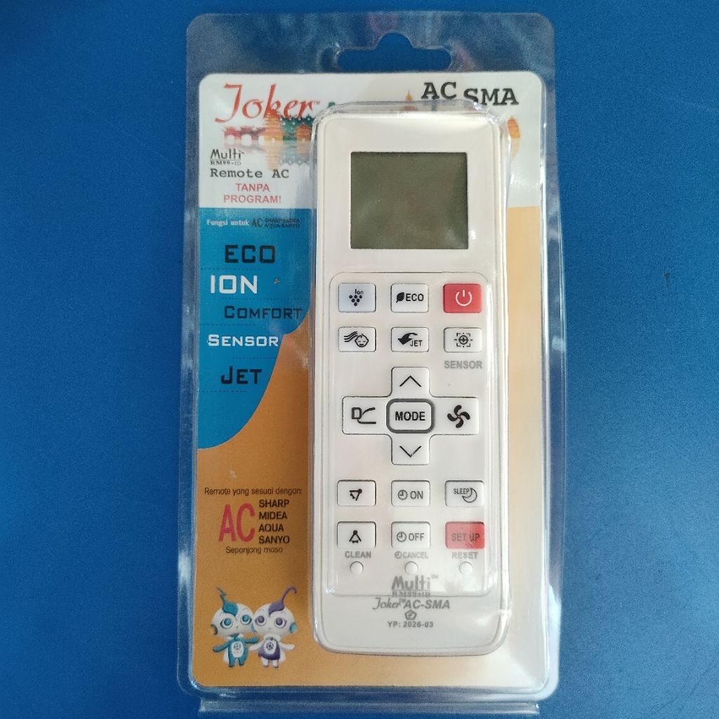 Remot Kontrol AC SANYO / AQUA Universal Joker Remote Control