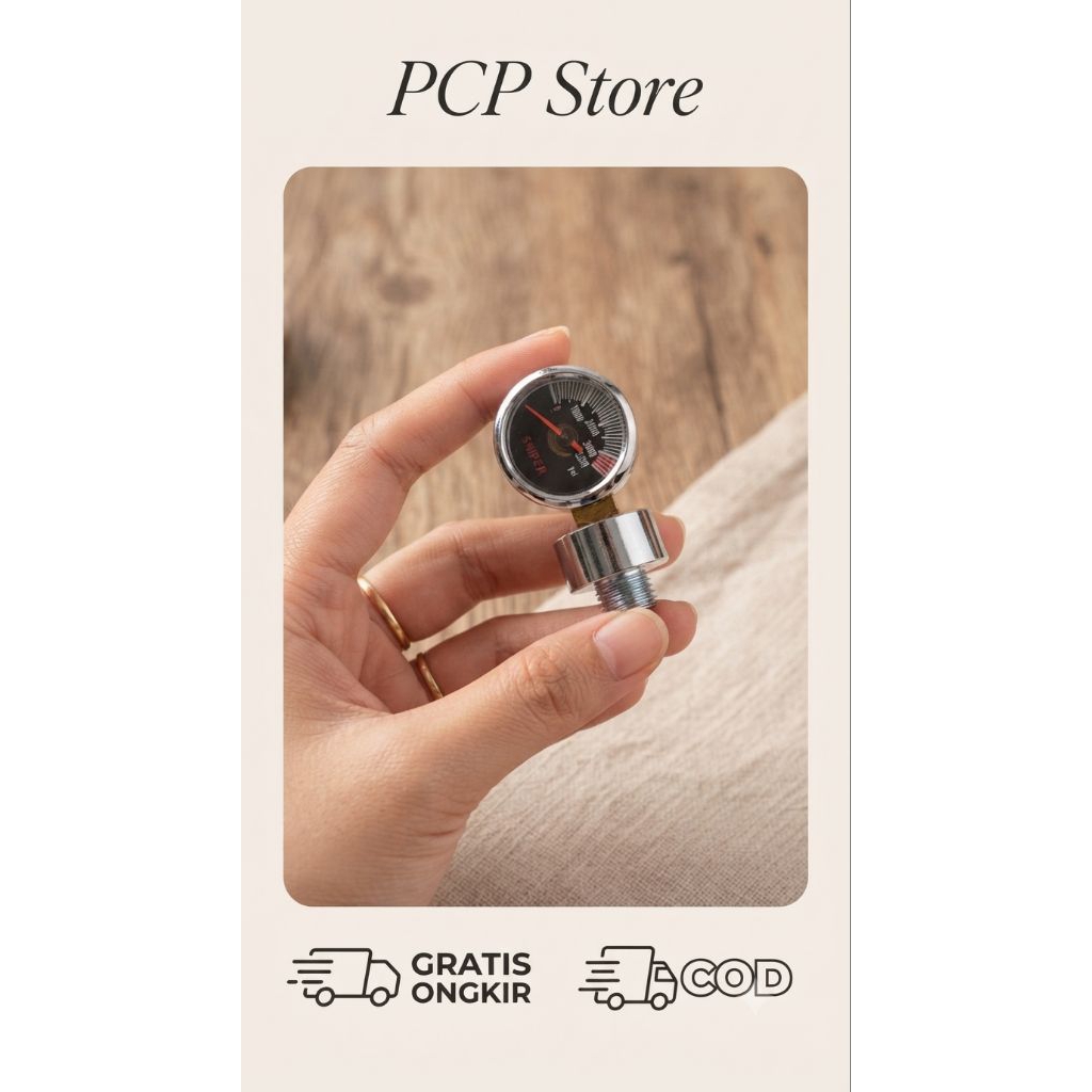 Manometer Unit Pcp OD 22 3500 PSI | Mano Pompa Pcp Kecil OD 22 | Mano Kecil