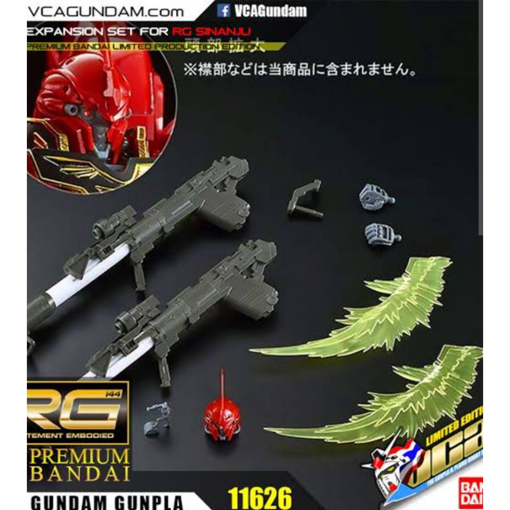 RG HG Efek Beam weapon Premium Bandai Expansion Set Sinanju 1/144 Gundam