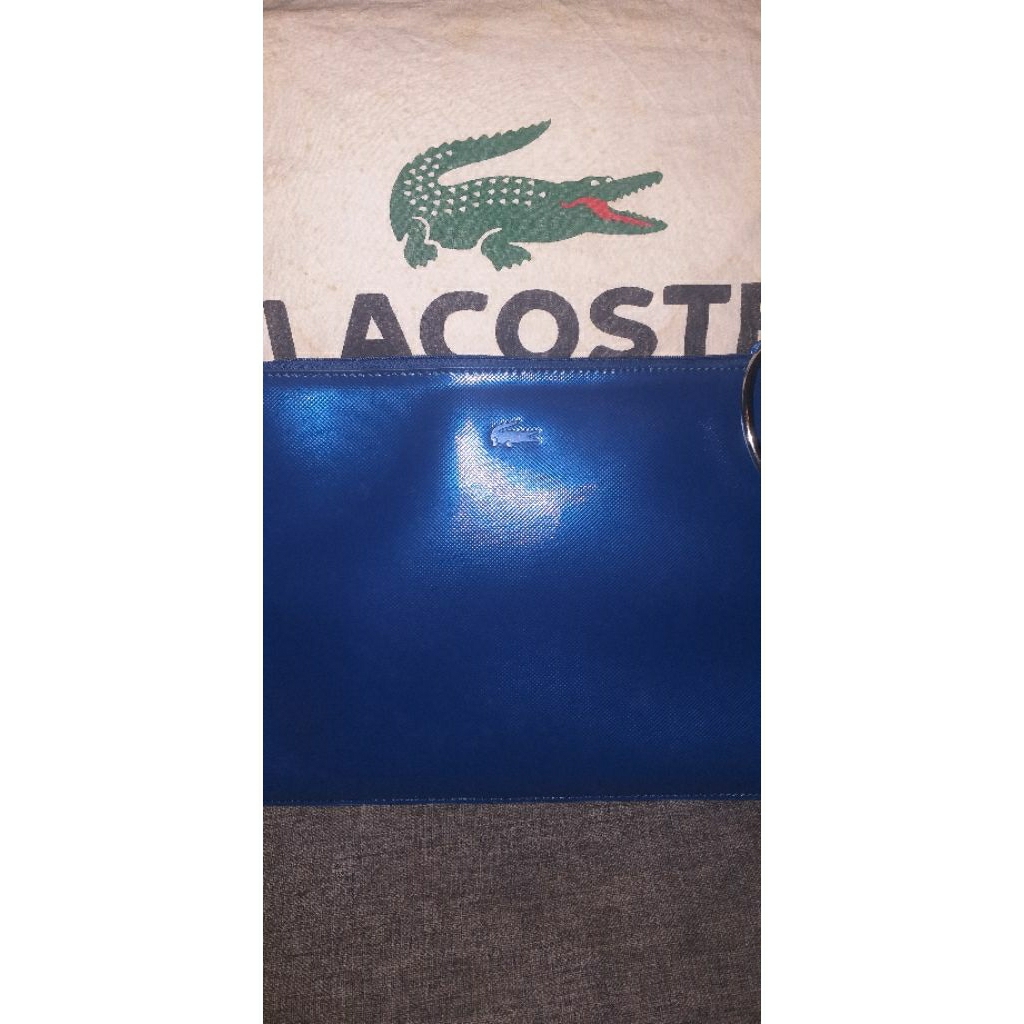 clutch lacoste preloved like new