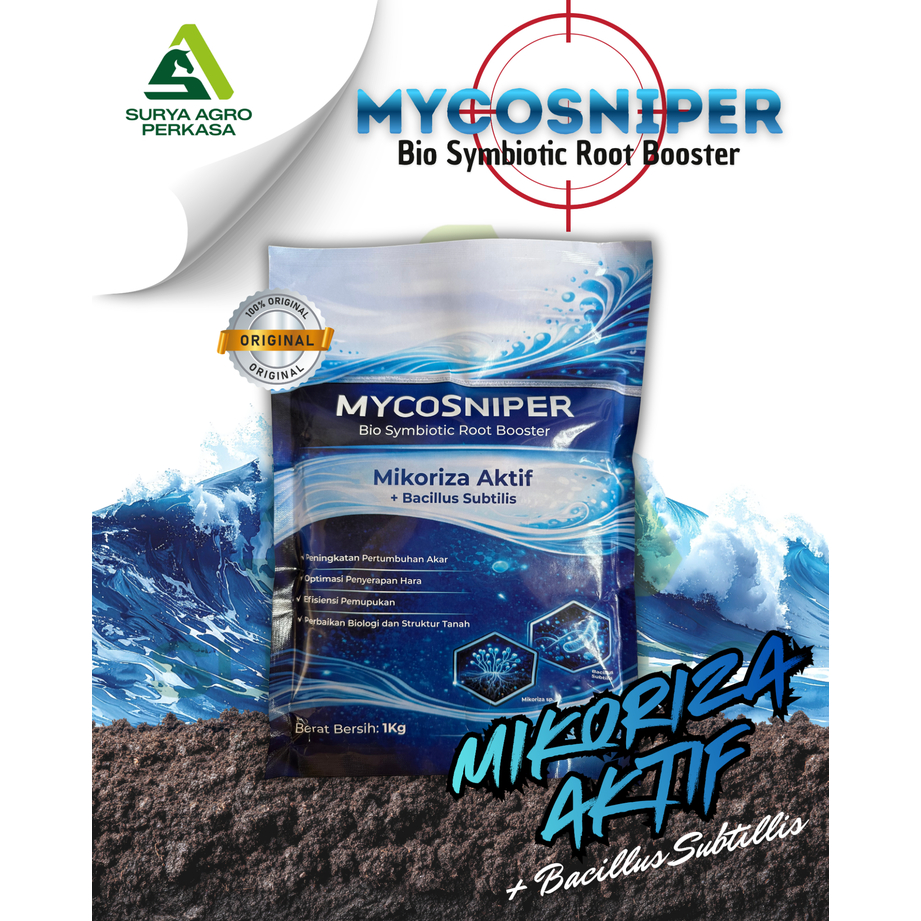 MYCOSNIPER Bio Symbiotic Root Booster 1Kg – Mikoriza Aktif + Bacillus Subtilis