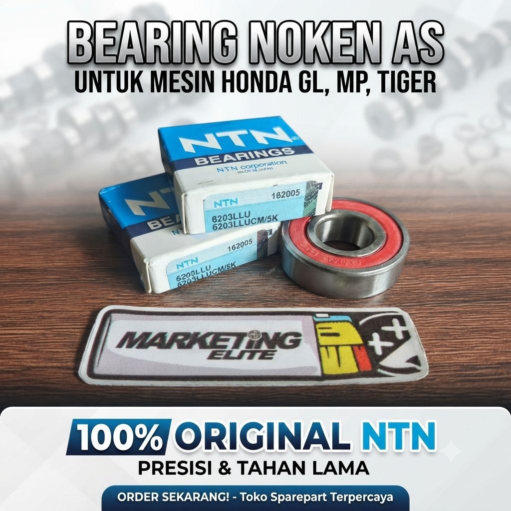 Bearing Noken as Tiger MP GL NTN KOYO ORI Honda Original kode 06003 Bearing 6203 Bearing Noken