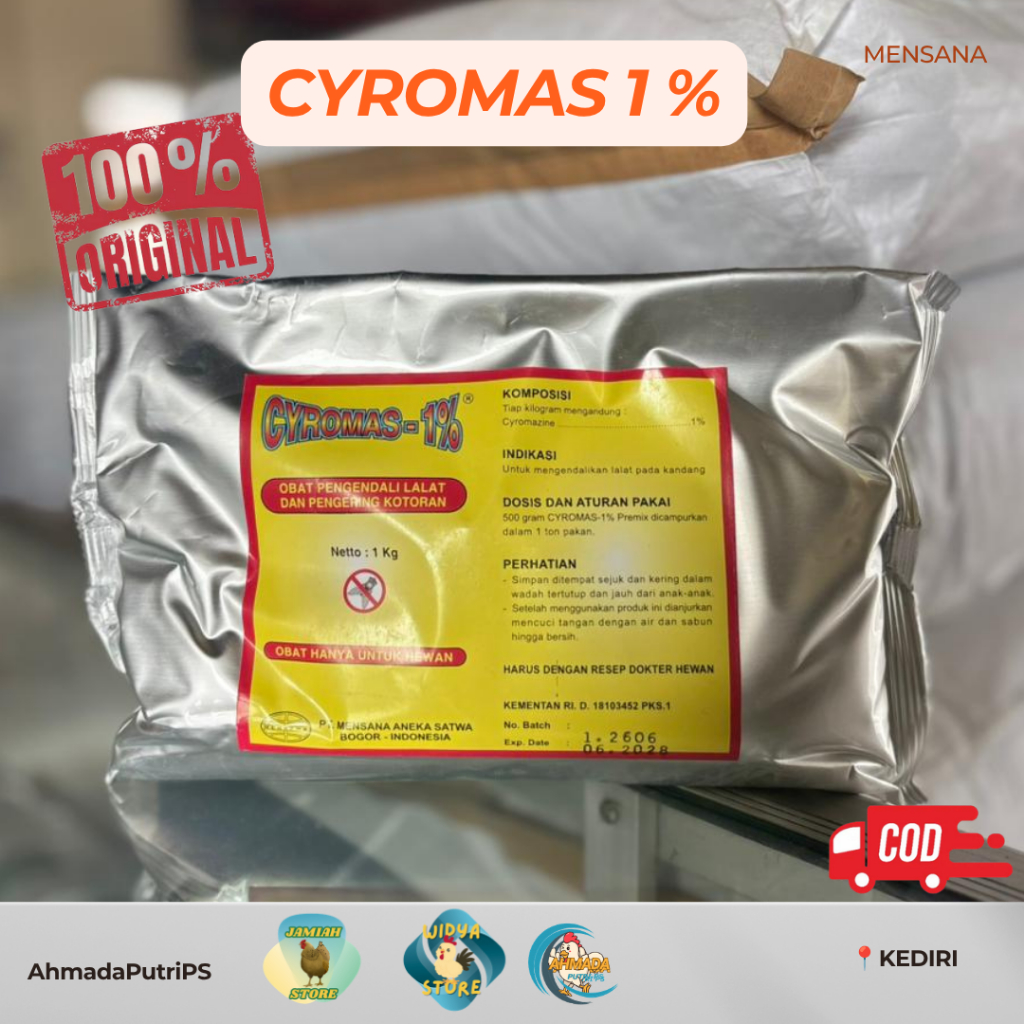 CYROMAS 1% AMPUH KERINGKAN KOTORAN