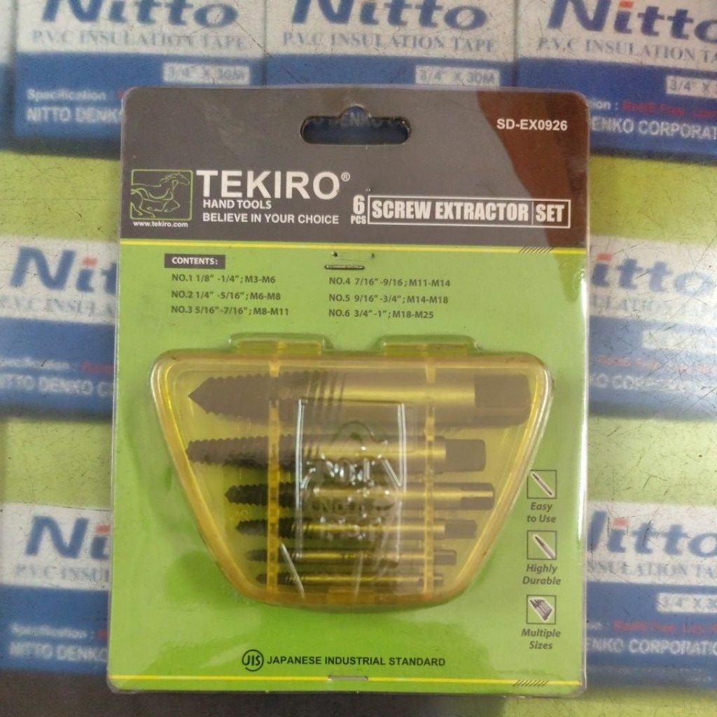 screw extractor set tekiro