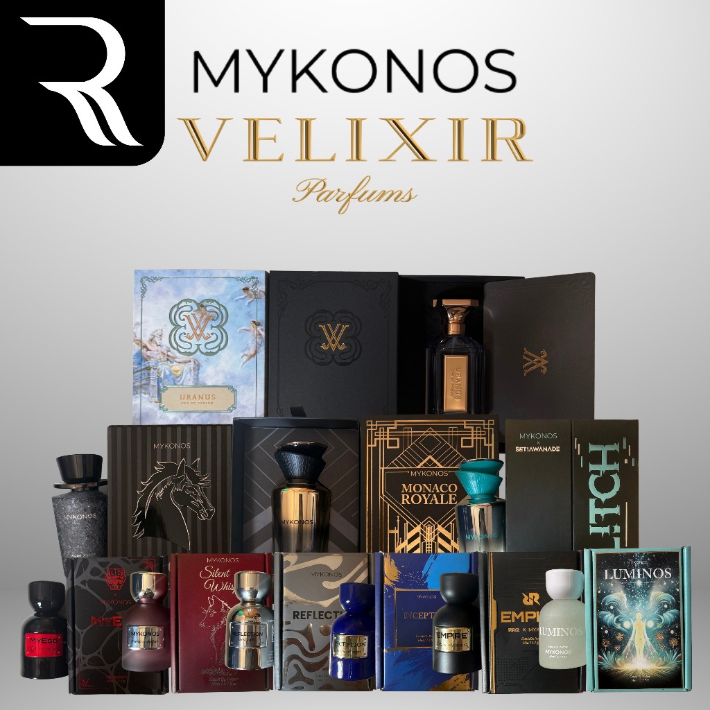 Botol + Box Kosong Parfum Mykonos & Velixir