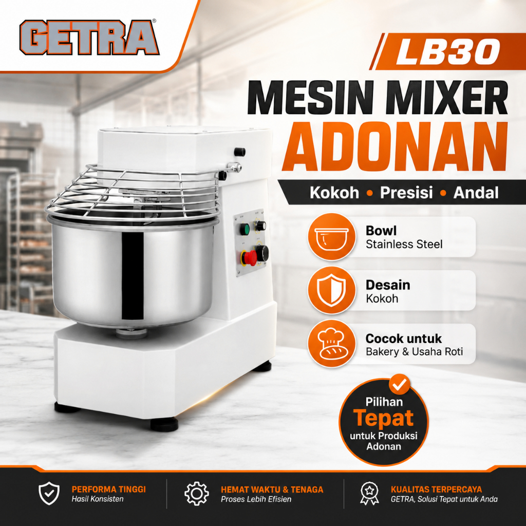 GETRA MIXER KUE / SPIRAL MIXER (GETRA) LB-30