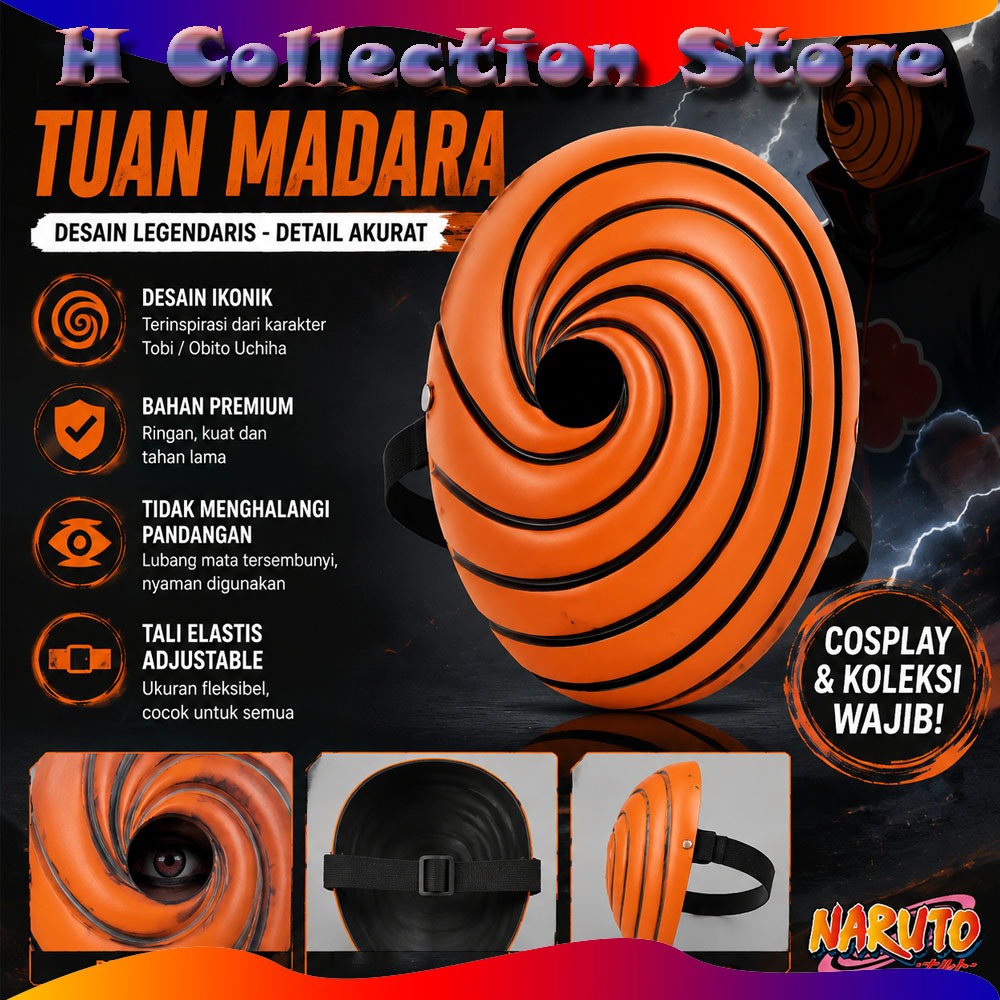 Mask Obito Orange Tobi Obito Uchiha Cosplay Anime Cosplay Akatsuki