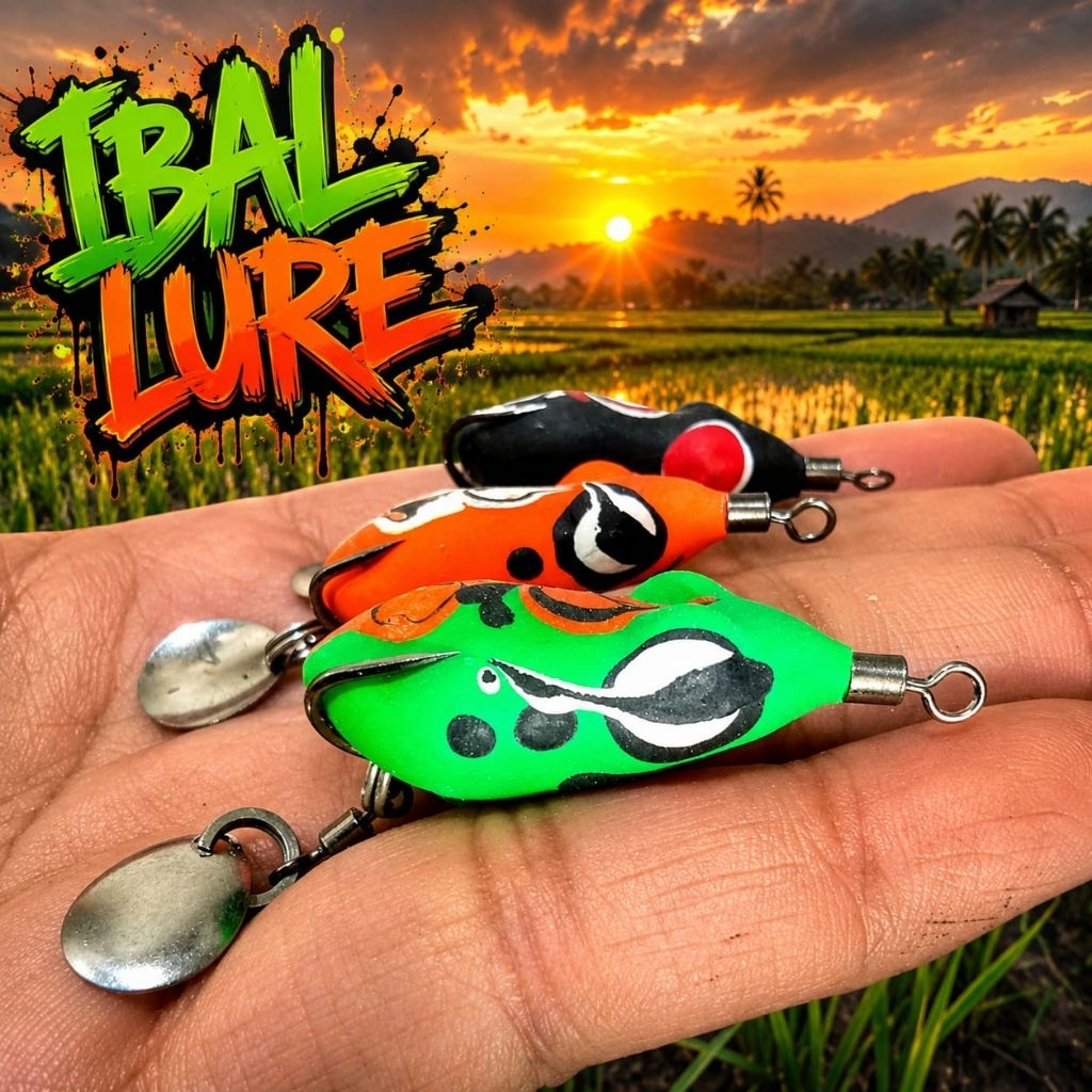 SOFT FROG UKURAN 2.5CM COCOK UNTUK KOCOLAN/ SOFT FROG MURA/SOFT FROG/SOFT FROG MINI/