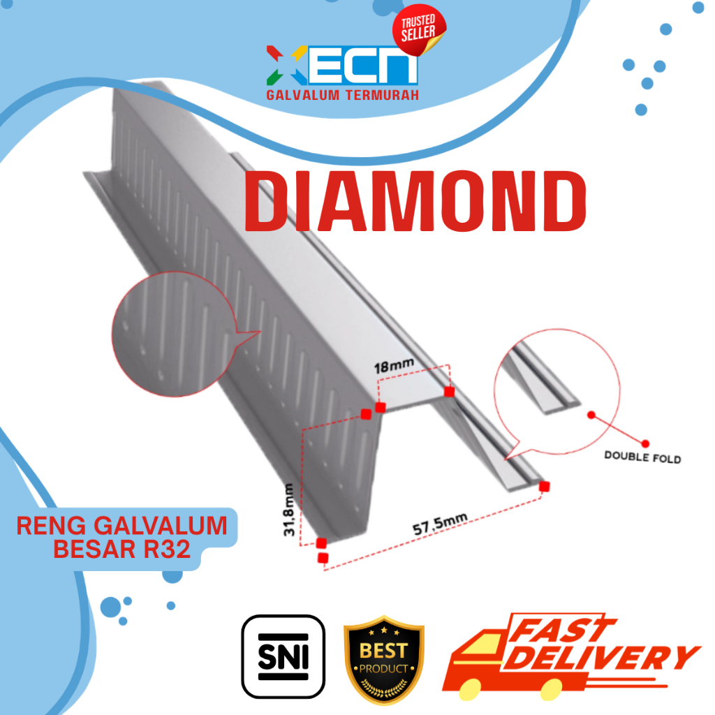 RENG GALVALUM BESAR R32 DIAMOND