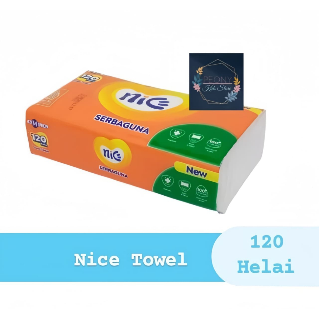 TISSUE NICE TOWEL120s 1PLY/tisu towel nice serbaguna 1PLY 120 HELAI