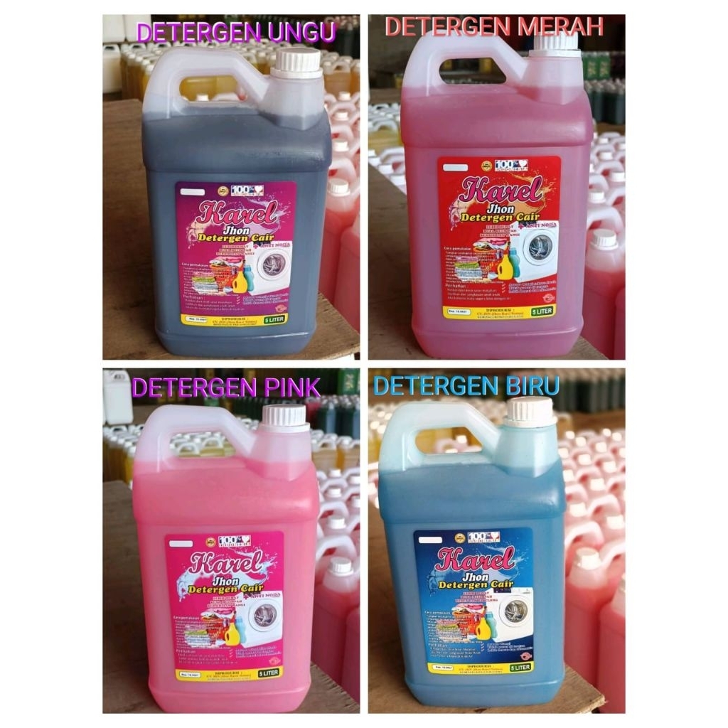 Deterjen Cair 5 Liter dengan Pewangi Segar - 5LITER, D Deterjen Pink