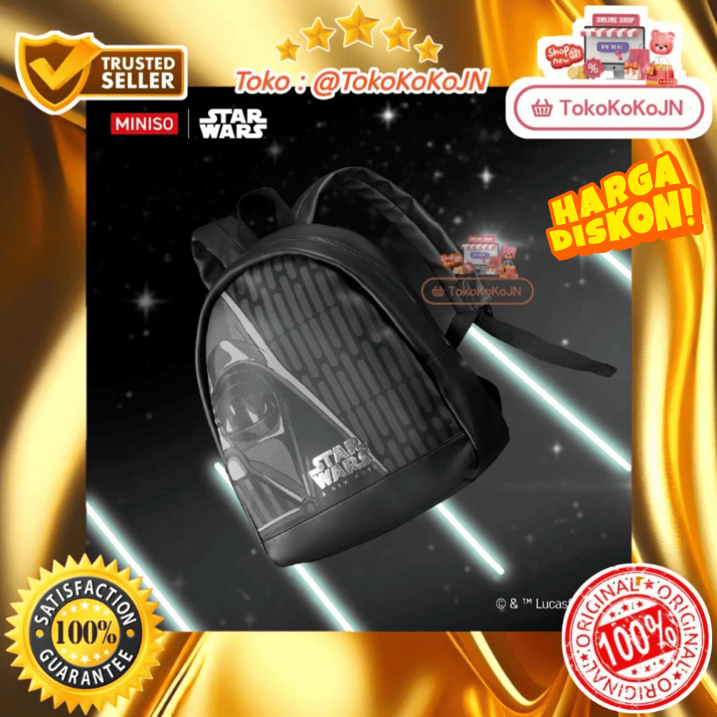 Tas Star Wars Miniso Backpack Tas Star Wars Collection Original