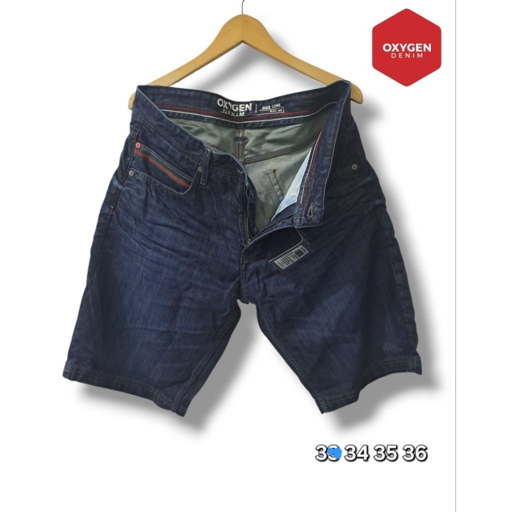 Celana Oxygen Pendek Denim Original Size 34 35 36