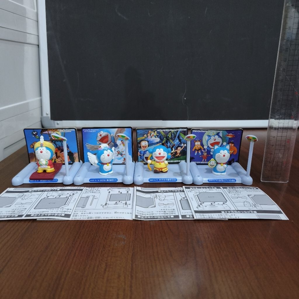 Doraemon the Movie Action Figure with Background Original Japan