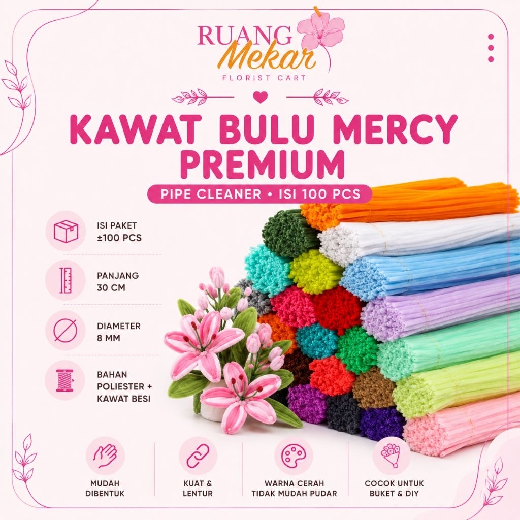 RFC | Kawat Bulu Mercy 1 Ikat isi 100pcs