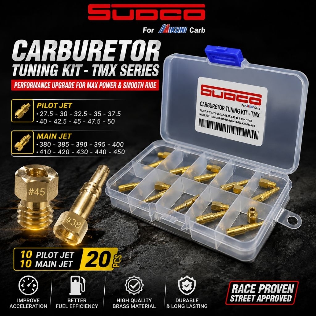 MAIN JET PILOT JET Carburator Tuning Kit MIKUNI TMX 34/38/40/42