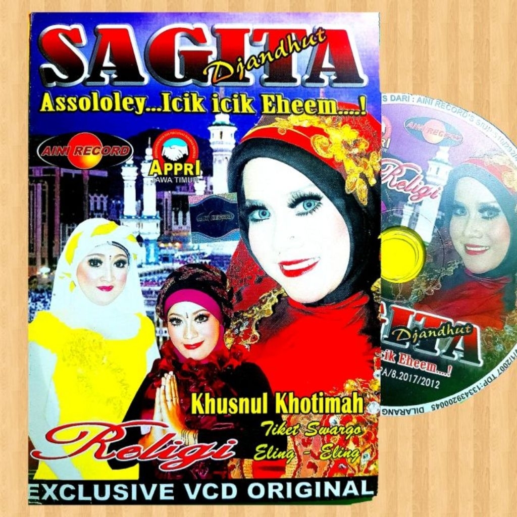 Kaset VCD Sagita Religi - Kaset Vcd Vidio Musik Lagu Sholawat Dangdut