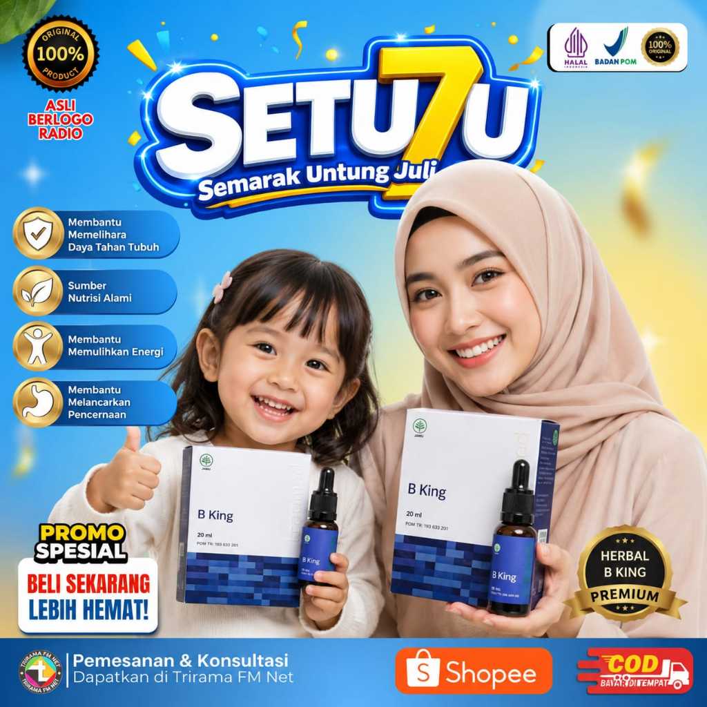HERBAL BKING Original Nutrisi Anak Speech Delay BKING ORIGINAL ASLI Berlogo Trirama FM Net