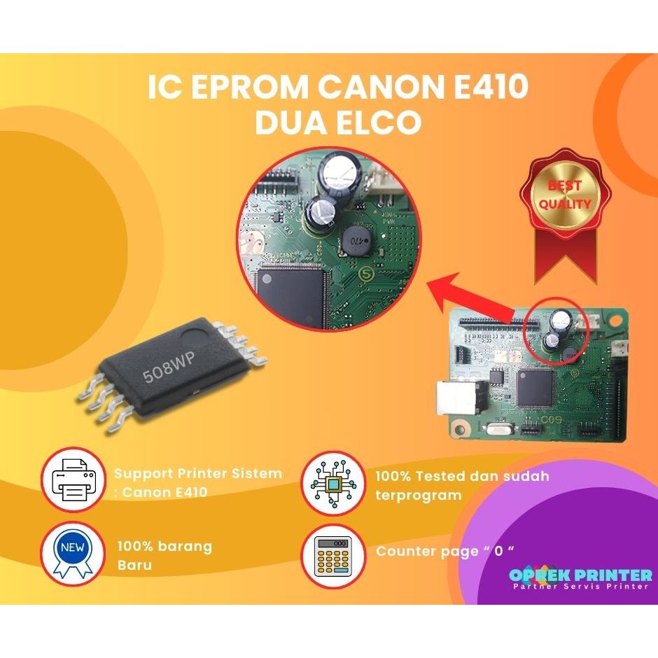 IC EPROM CANON E410 DUA ELCO