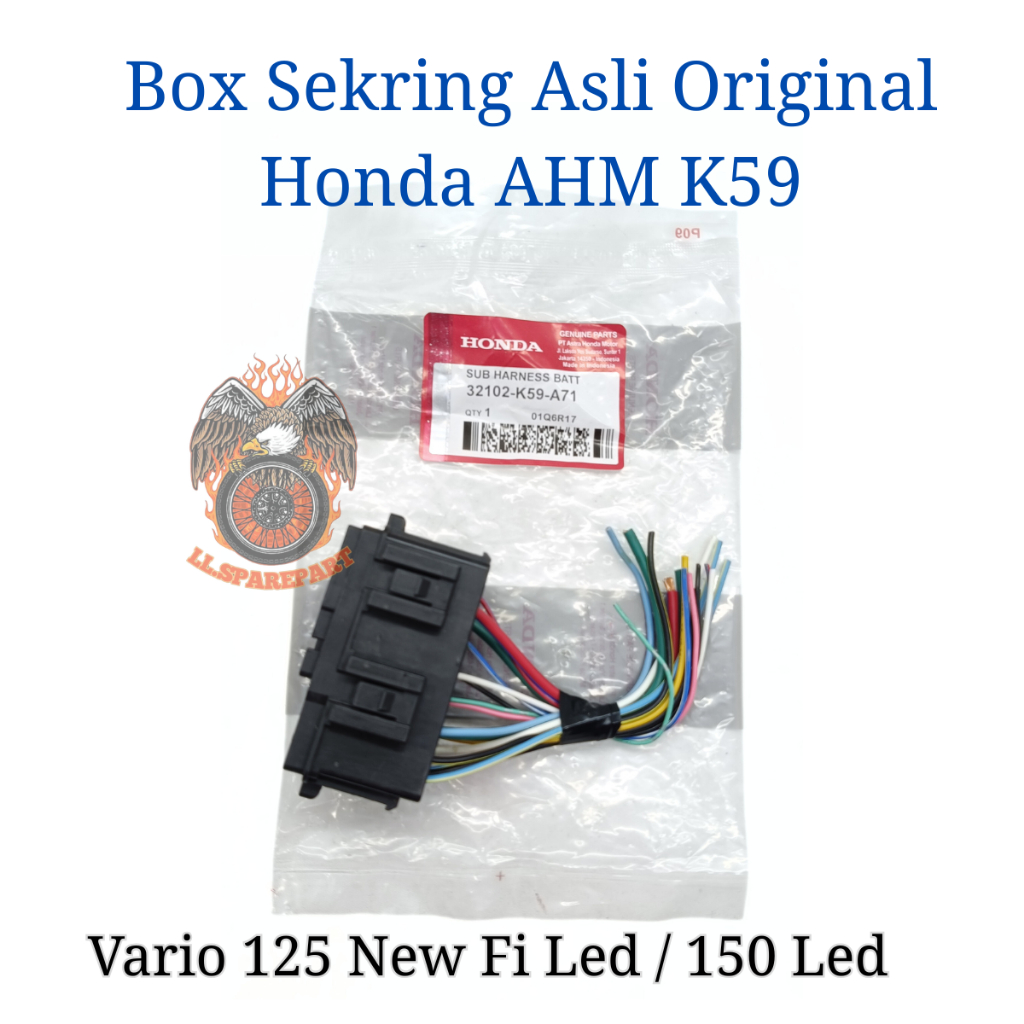 ASLI ORIGINAL HONDA BOX SEKRING K59 BUAT MOTOR VARIO 125 NEW FI LED 150 LED