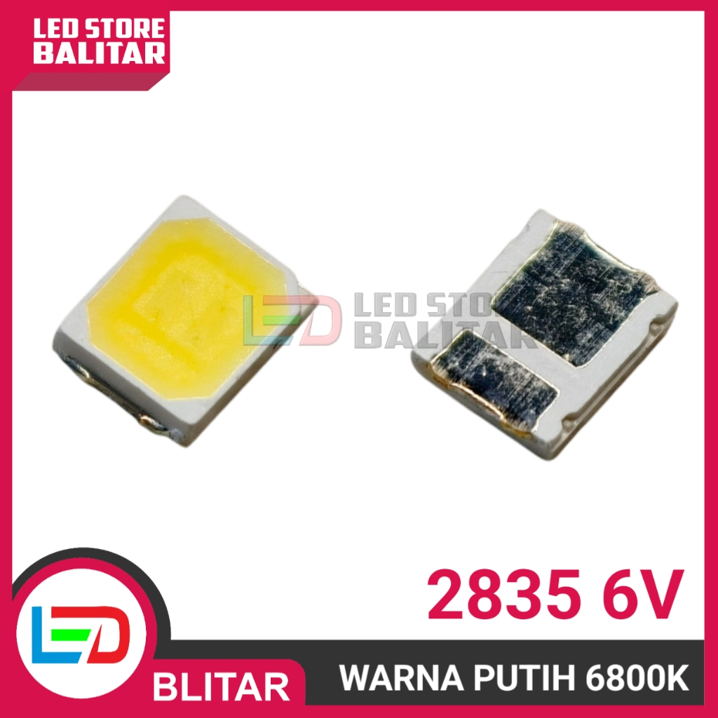 SMD 2835 SMALITE 6V 1W PUTIH UNTUK SERVIS LAMPU LED