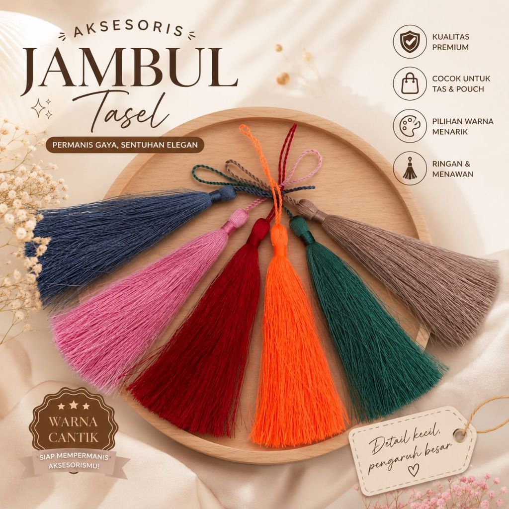 Tasel Hijab Tasel Rumbai Tasel Premium