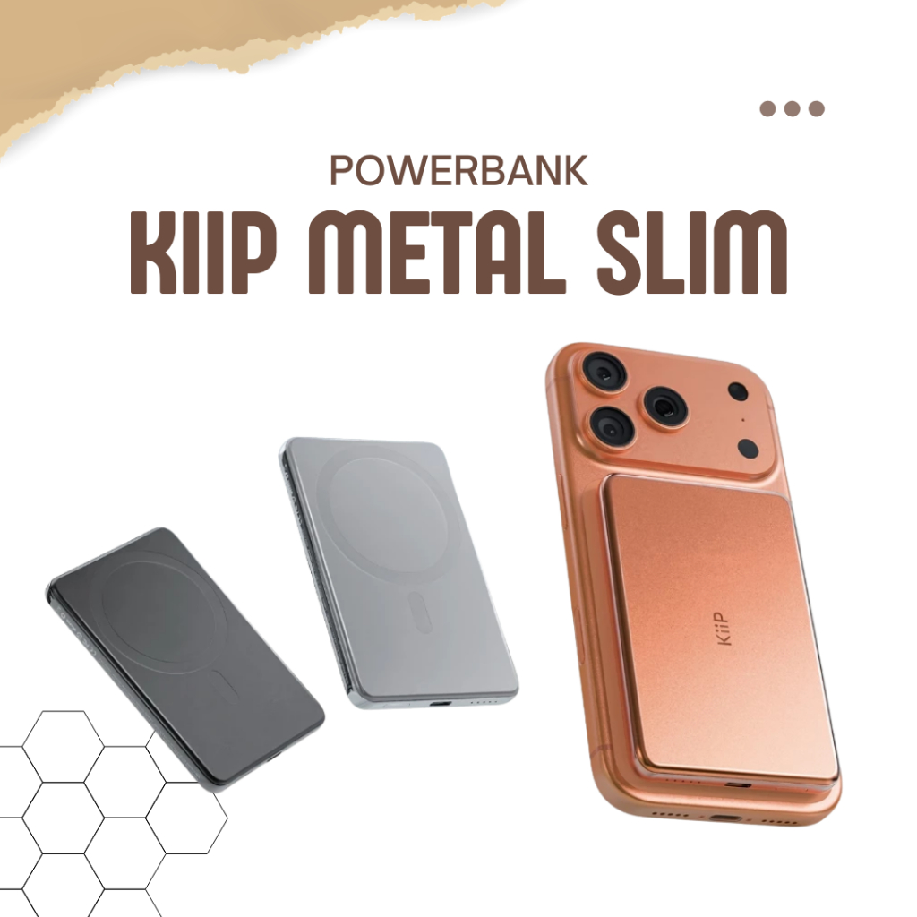 Powerbank KIIP Metal Slim