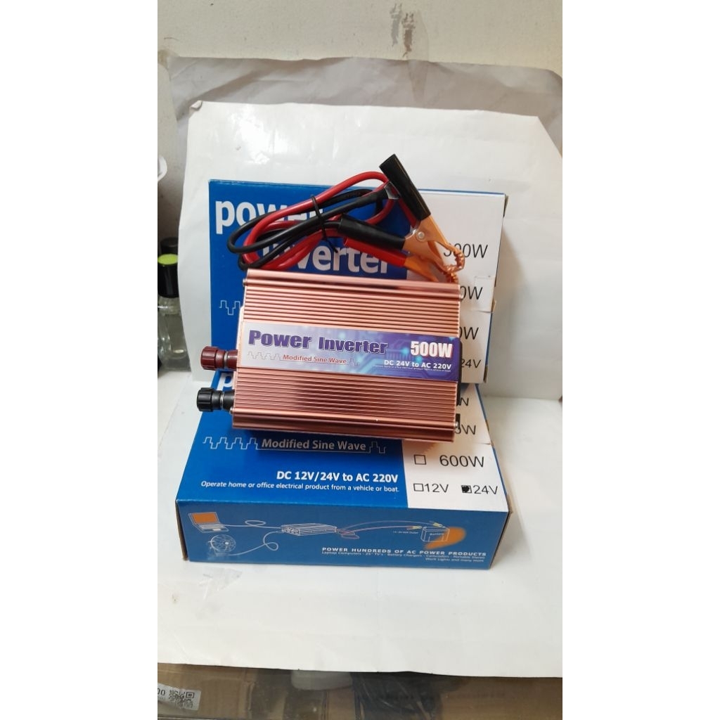 POWER INVERTER 24V 500WAT INVERTER DC 24V TO AC  220V
