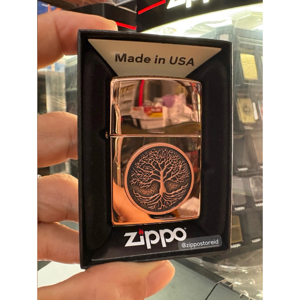 Zippo 49638 Tree Of Life Emblem ~ Original 100% Made In USA