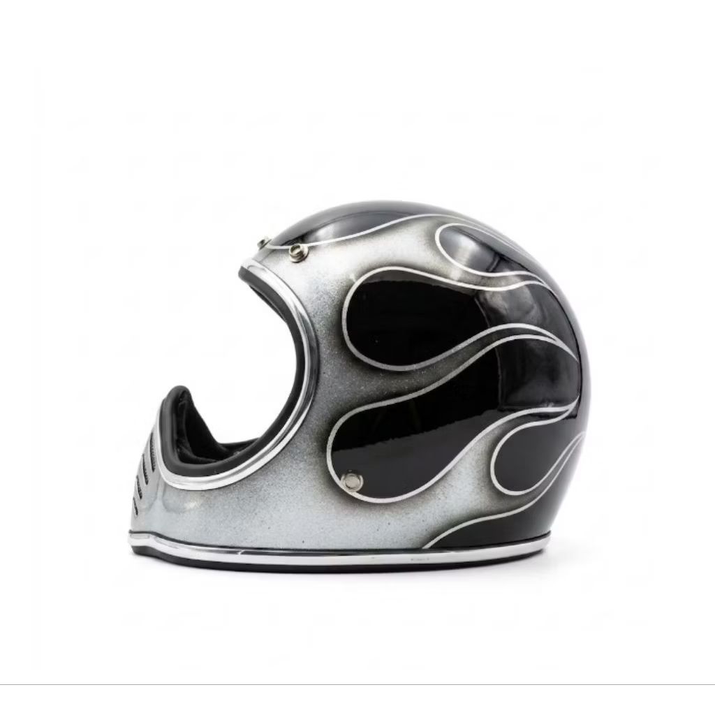 Helm Cakil Retro Api Bahan Abs