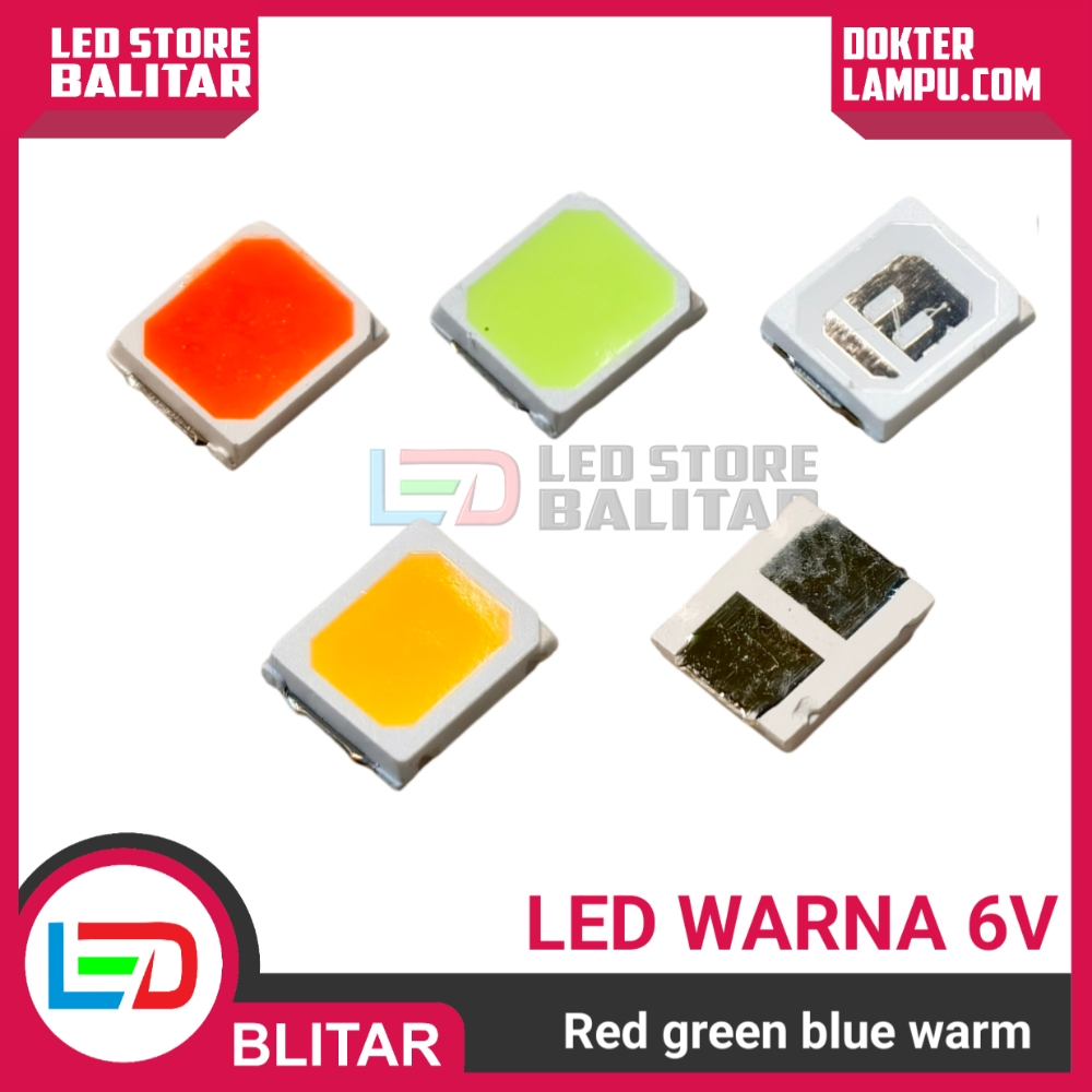 COLOR CHIP LED SMD 2835 6V 150MA GRADE A