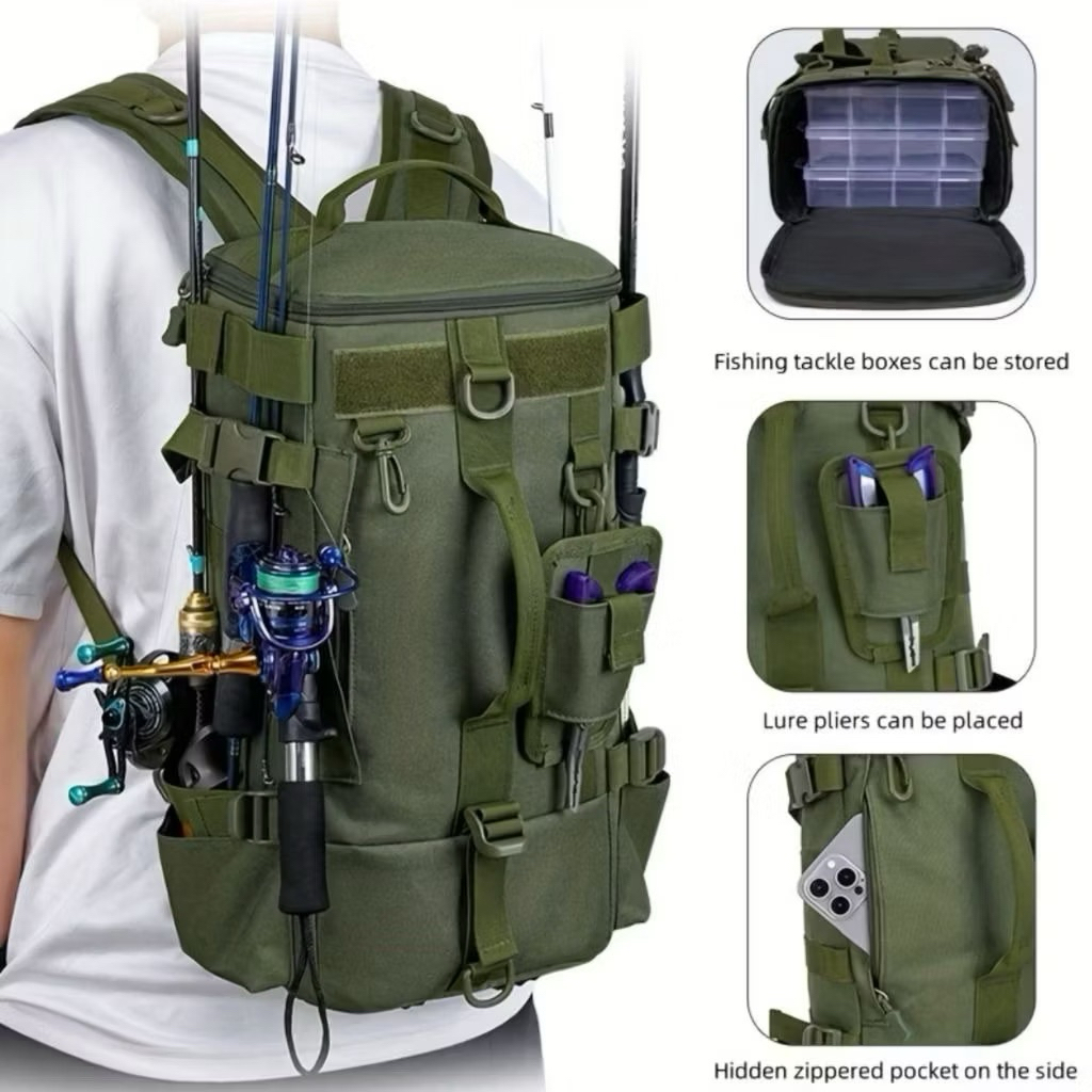 Tas ransel joran pancing jumbo/ Tas ransel joran pancing tabung