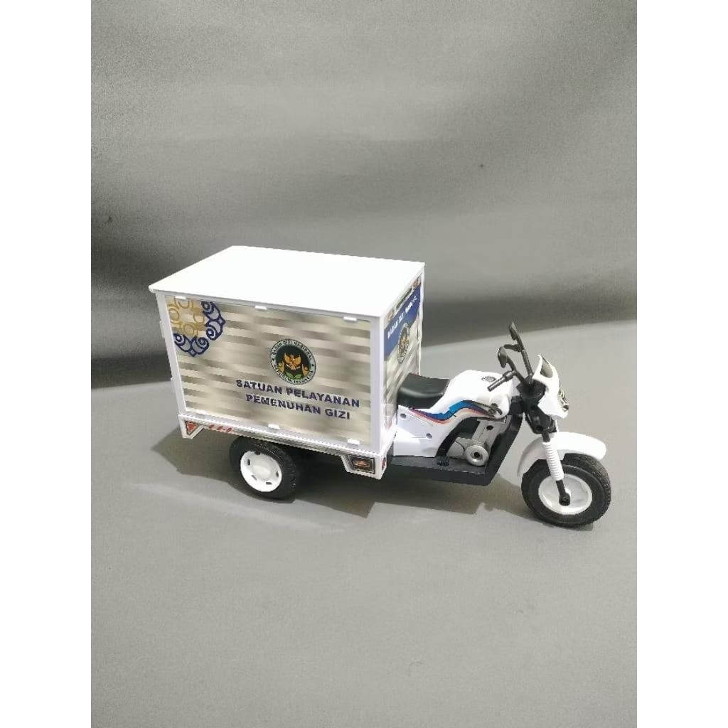 Mainan Anak Motor Viar Roda 3 Box MBG Ada Lampu Musik Mainan Tossa Box SPPG Mirip Asli OT 19