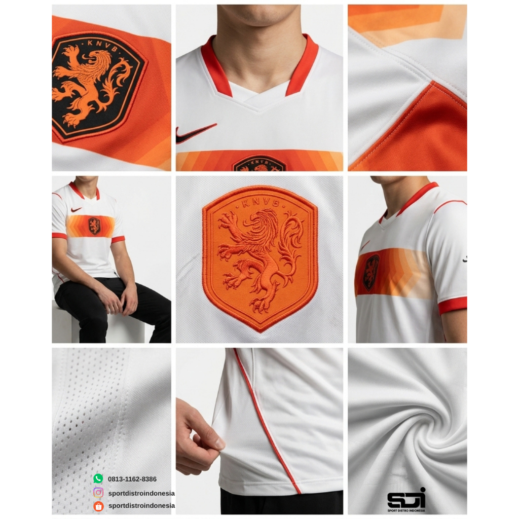 Jersey Piala Dunia 2026 Premium | Belanda Home Belanda Away Timnas