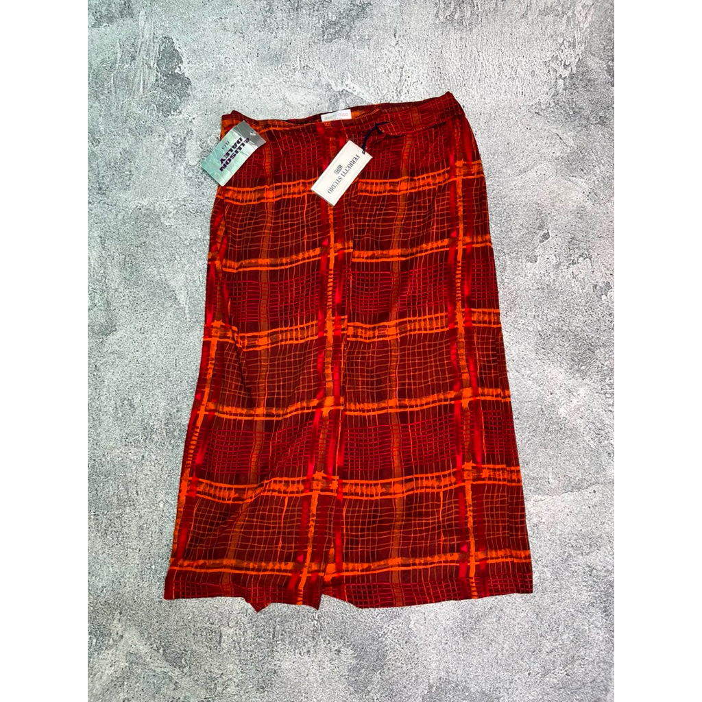 ( NOS ) VINTAGE 1990’s ALBERTA FERRETTI STUDIO PLAID SKIRT