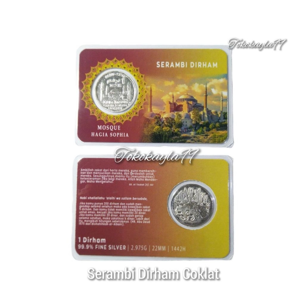 Dirham Perak Nubex / Dirham Serambi / Baby Silver / Bullionspot / Dirham Sala - Koin Perak Murni / F
