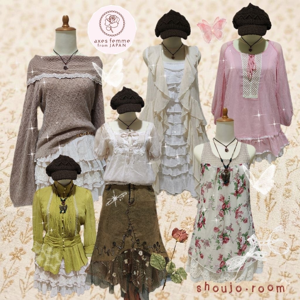 AXES FEMME Mori kei Whimsy Coquette Shoujo Girl Look