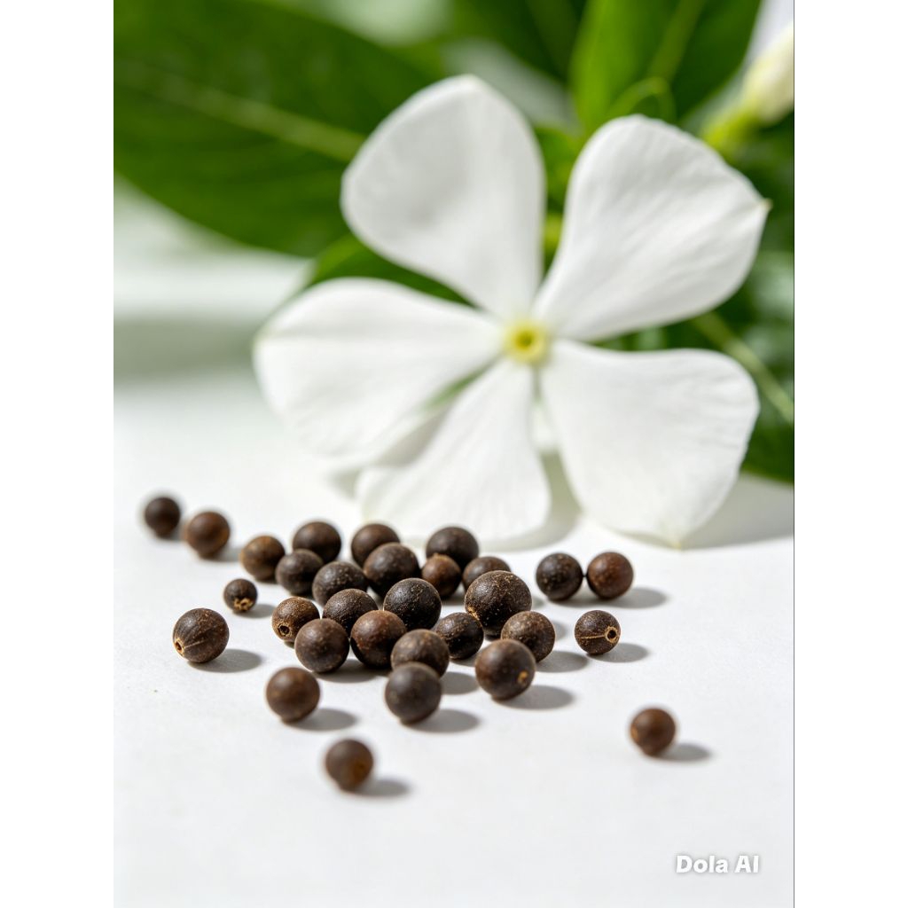 Bunga vinca putih