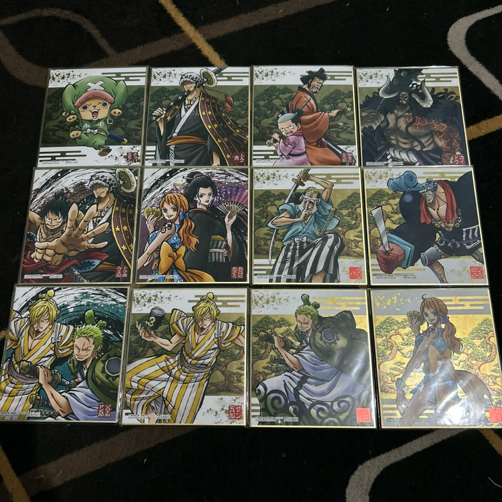 Official merch Shikishi one piece wanokuni set