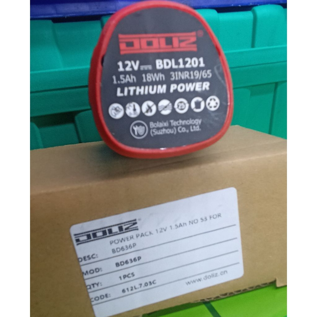 BATERY BD636 UNTUK MESIN BOR BATERY DOLIZ TYPE BD636 ORIGINAL