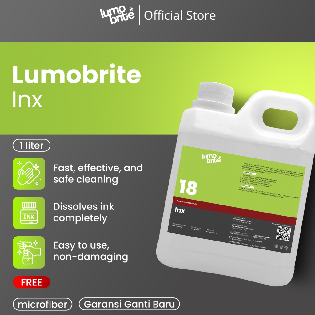 Lumobrite 18 Inx Ink Remover - Pembersih Penghilang Noda Bekas Tinta Bolpen Pulpen Spidol Permanent