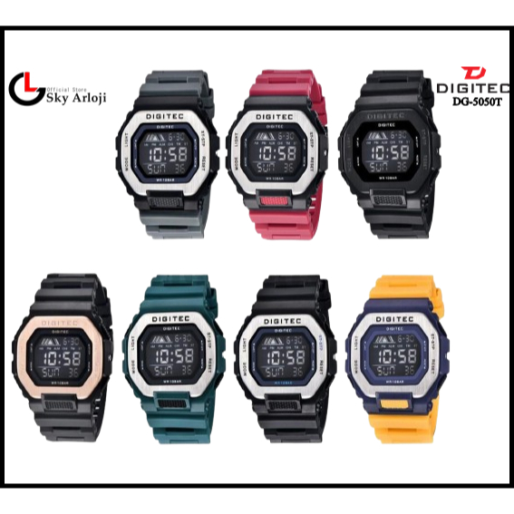 DIGITEC DG-5050T Jam Tangan Pria Digital Digitec 5050 DG5050