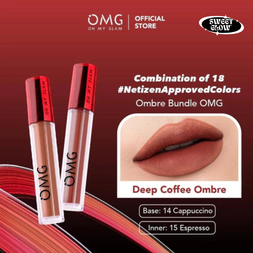OMG Paket Ombre Lips | OMG Paket Ombre Coffee Edition | Oh My Glam Ombre Lips